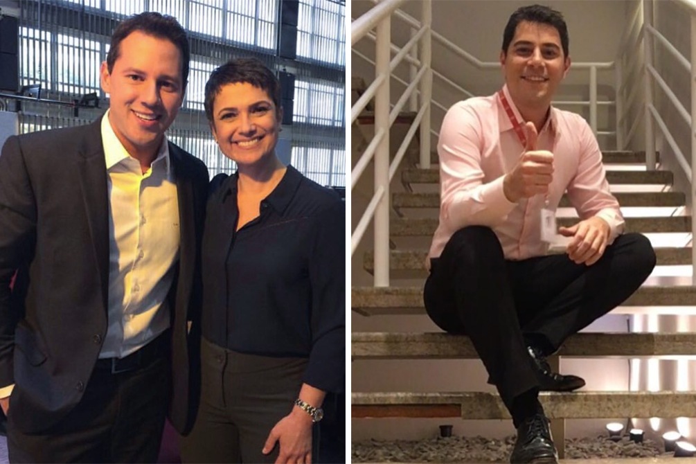 Dony De Nuccio e Evaristo Costa surpreendem em foto no Instagram