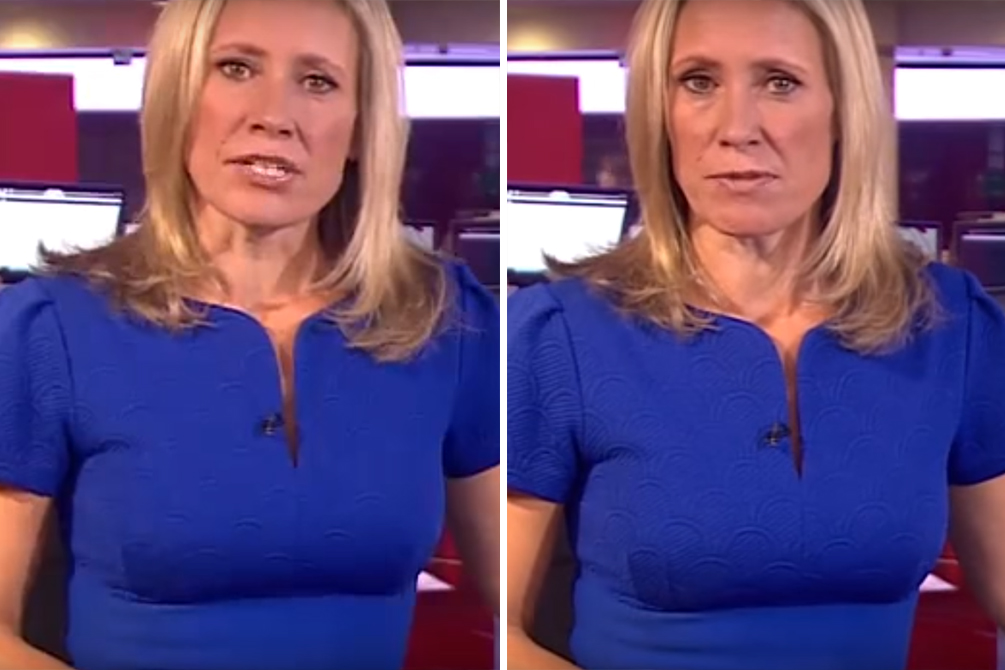 Internautas flagram cena picante em transmissão ao vivo da BBC