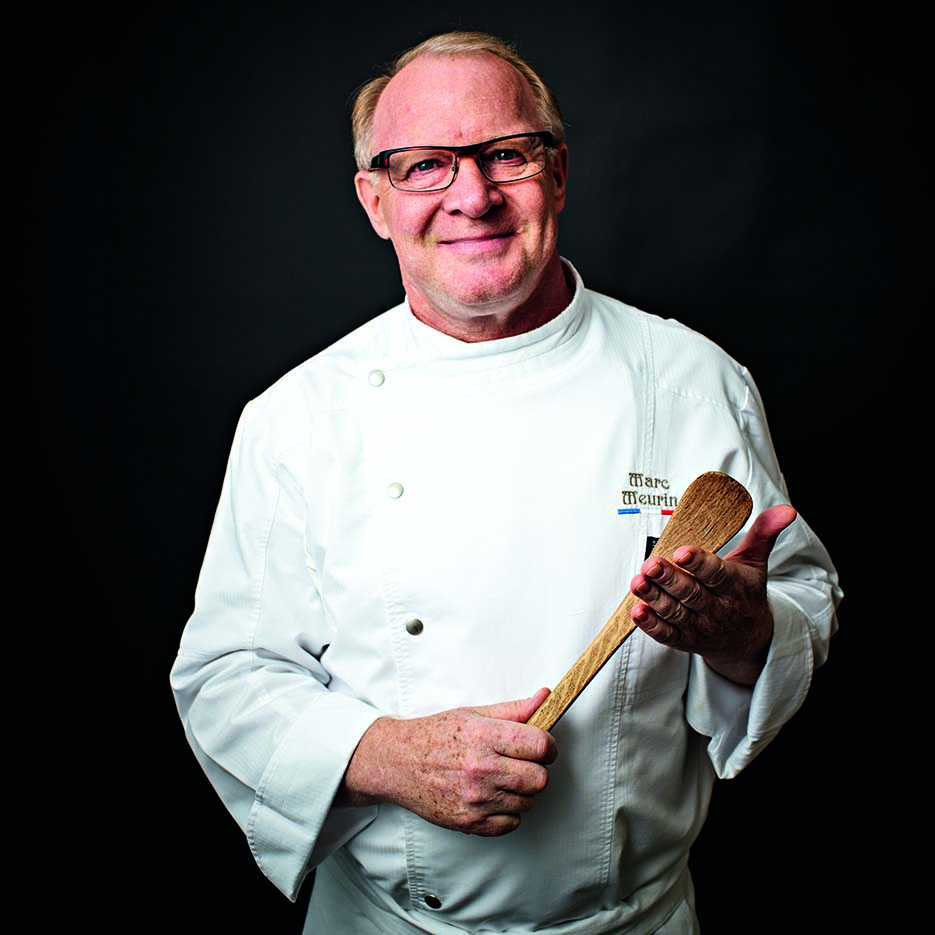A mesa dos chefs