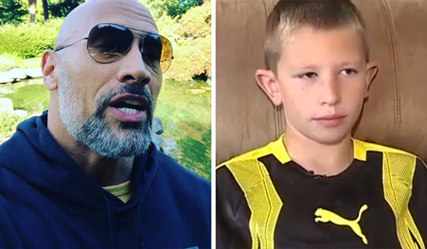 Menino salva vida após assistir a filme com Dwayne Johnson