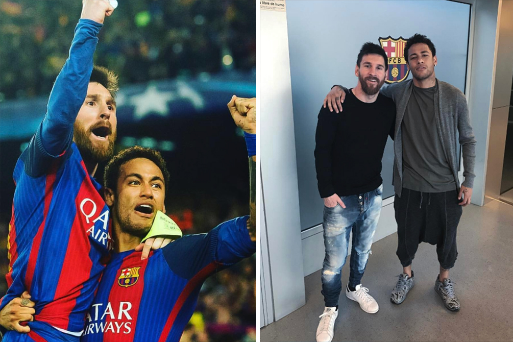 Lionel Messi homenageia Neymar Jr. com vídeo no Instagram