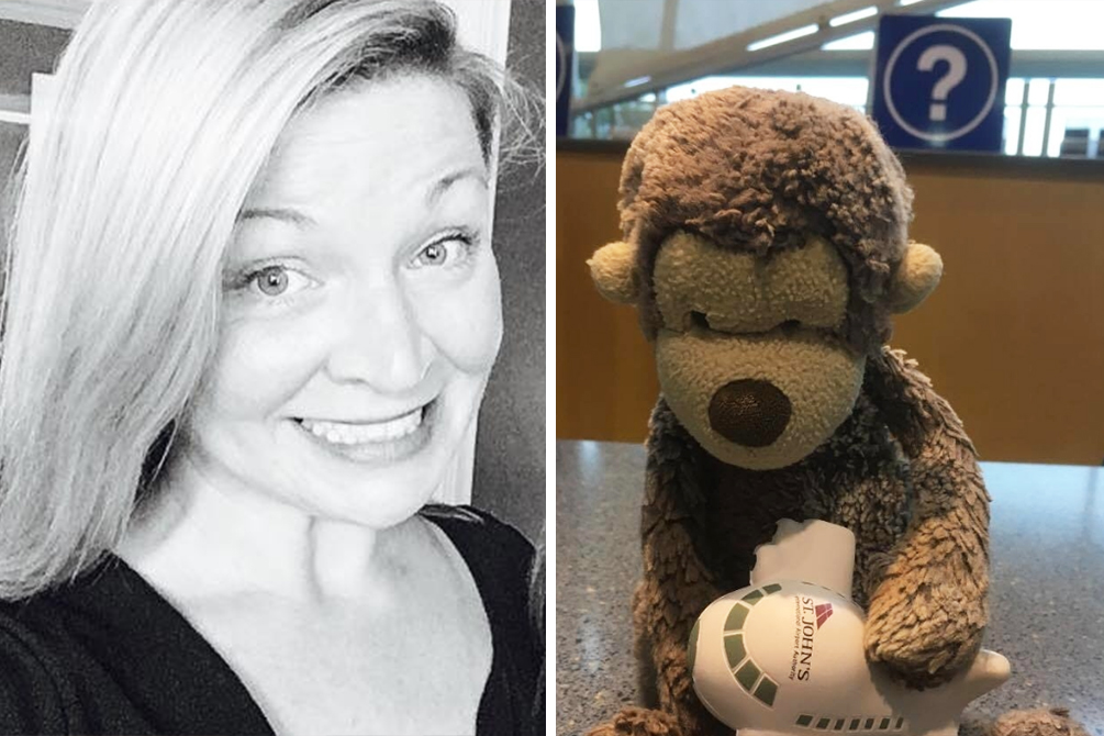 Mulher quer encontrar criança que perdeu pelúcia em aeroporto