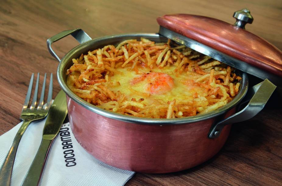 Café Coco Bambu: arroz cremoso com camarão Café Coco Bambu: arroz cremoso com camarão