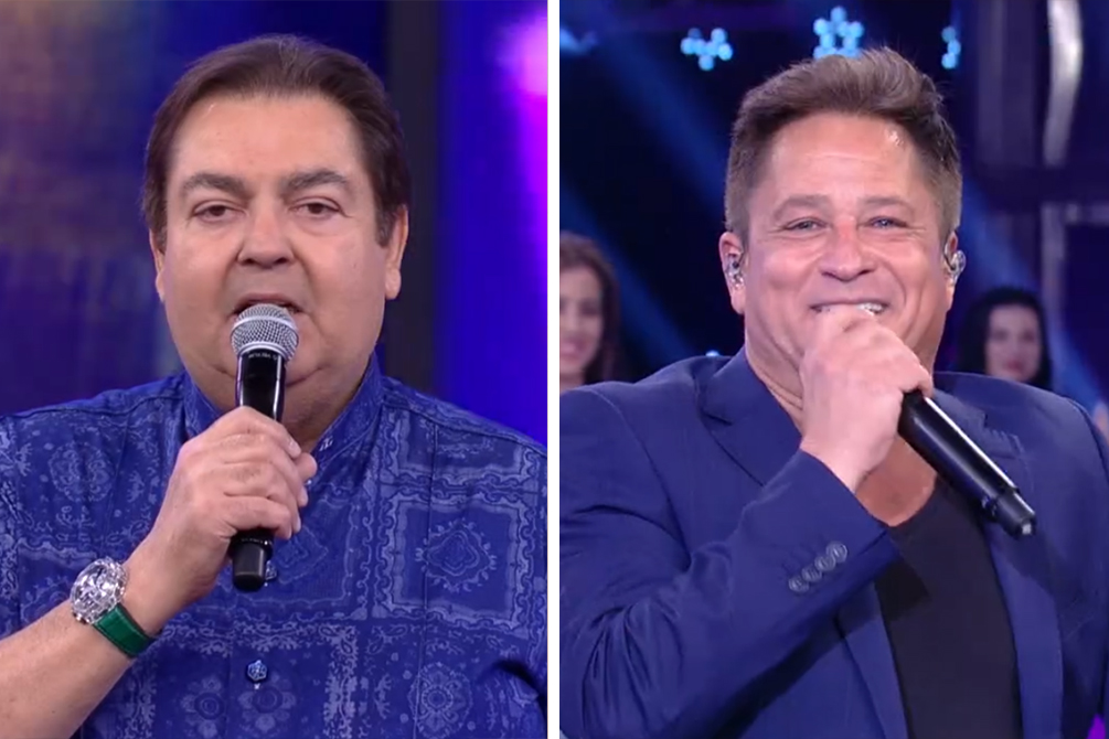 Fausto Silva fica constrangido com comentário de Leonardo