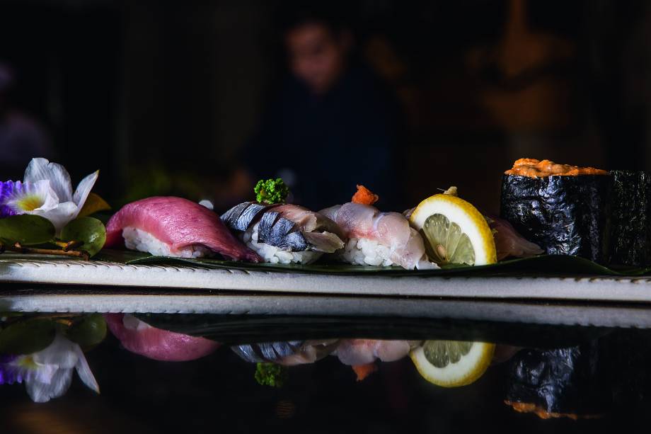 Seleção de sushis