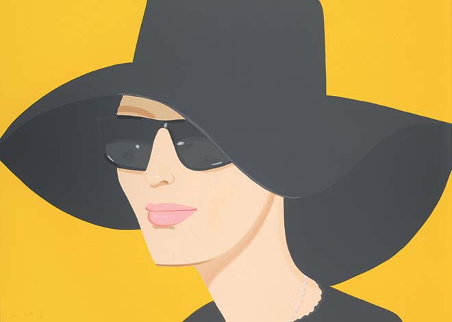 Ulla in Black Hat, de Alex Katz