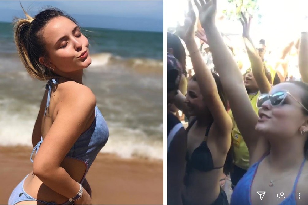 Larissa Manoela faz viagem de formatura com amigos de escola