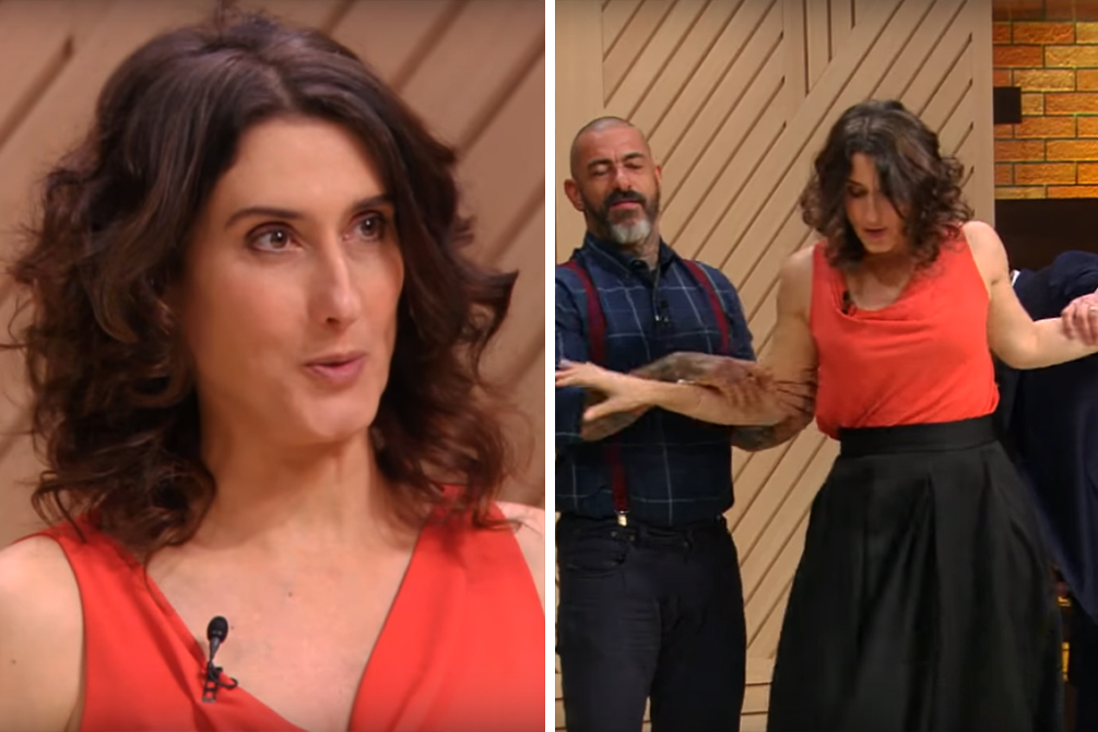 Apresentador elogia Paola Carosella após tombo no “MasterChef”