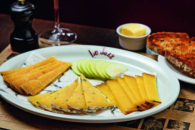 O prato de queijos do Le Jazz: valorização do ingrediente local