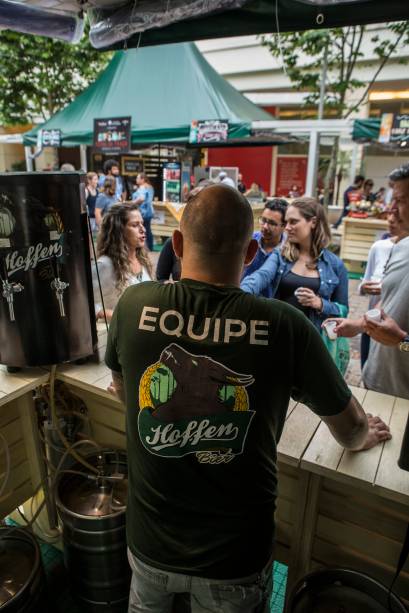 Espaço da cervejaria Hoffen, uma das participantes do evento