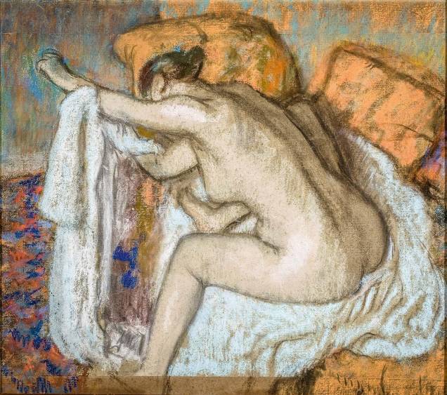 Mulher Enxugando o Braço Esquerdo (Após o Banho), do francês Edgar Degas