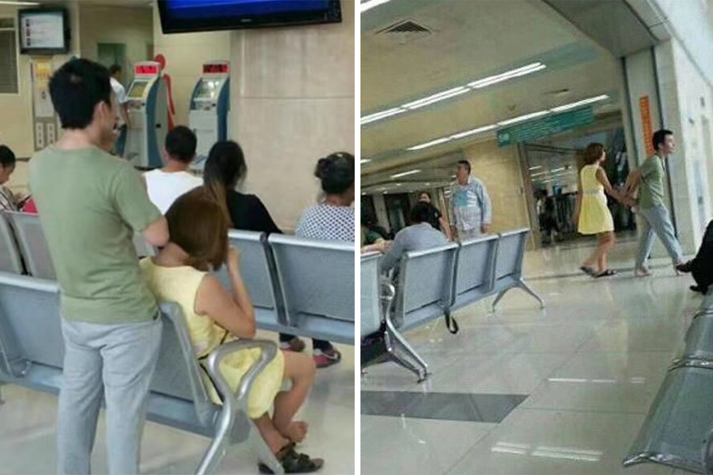 Atitude de namorado está chamando atenção na internet