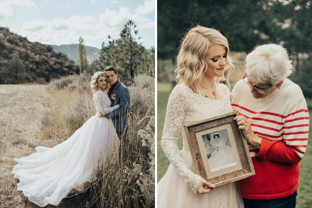 Noiva revela que usará vestido de casamento da avó em ensaio