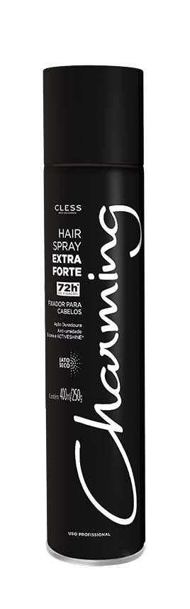 Spray para cabelo de alta fixação (400 ml), R$ 25,90. Cless. Spray para cabelo de alta fixação (400 ml), R$ 25,90. Cless.