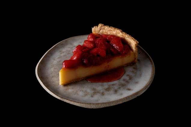 Flan pâtissier: nova sobremesa leva creme de confeiteiro assado sobre massa de torta Flan pâtissier: nova sobremesa leva creme de confeiteiro assado sobre massa de torta