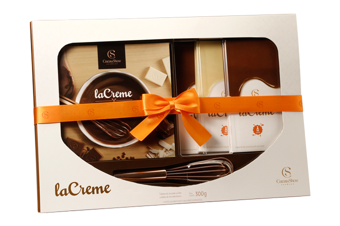 <b>Kit Lacreme Receitas 300 g, Cacau Show – R$ 52,90.</b> Uma sugestão de CACAU SHOW. Preço pesquisado em dezembro/2017. <a href="https://www.natalcacaushow.com.br">www.natalcacaushow.com.br</a>