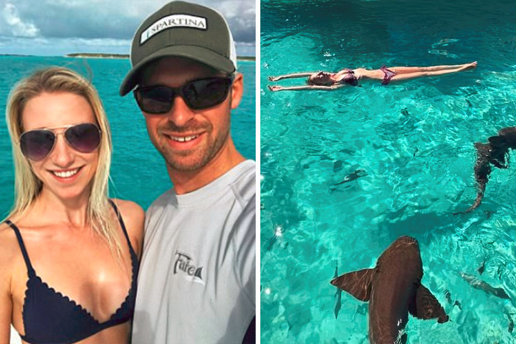 Marido filma mulher sendo atacada por tubarão em lua de mel