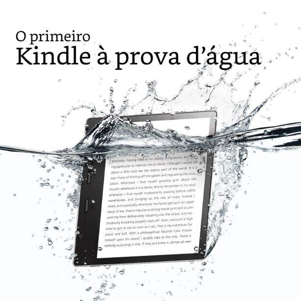 •	Kindle Oasis, da Amazon – R$ 1.149,00. Uma sugestão da SUPERINTERESSANTE. Preço pesquisado em dezembro/17 www.amazon.com.br