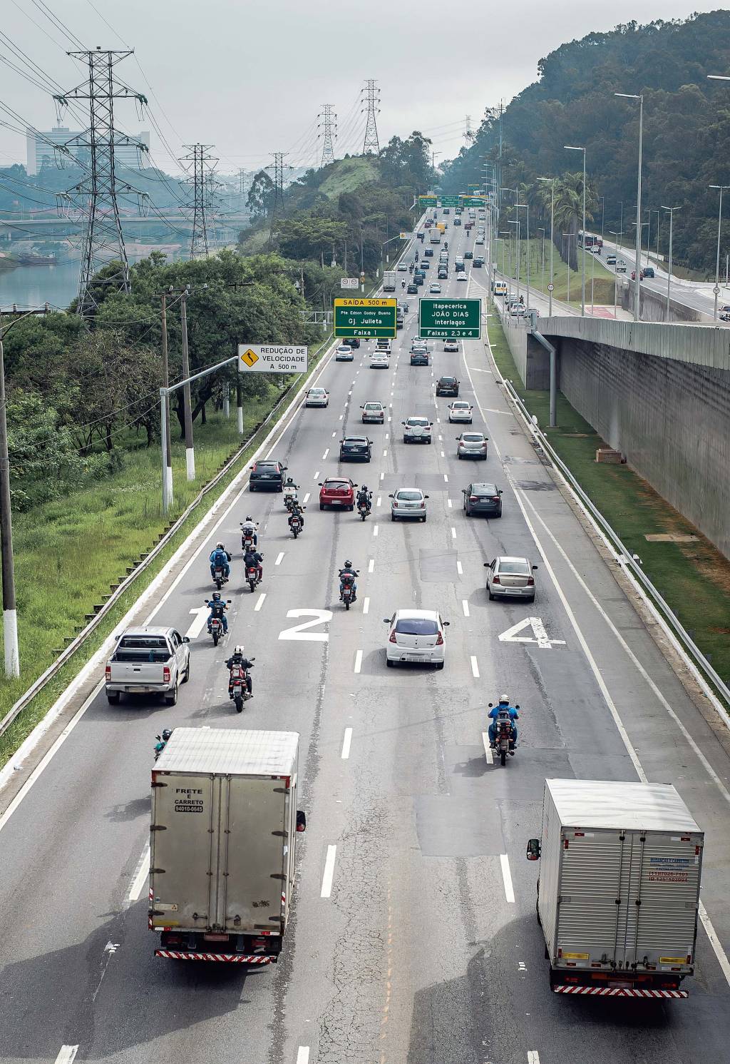 Exclusivo: marginais registram um acidente a cada seis horas