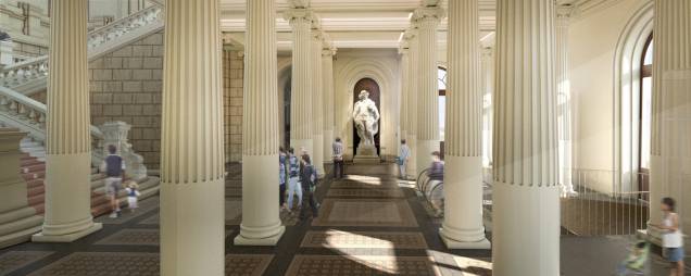 <span>Continuidade do percurso de acesso ao museu</span> <span>Continuidade do percurso de acesso ao museu</span>