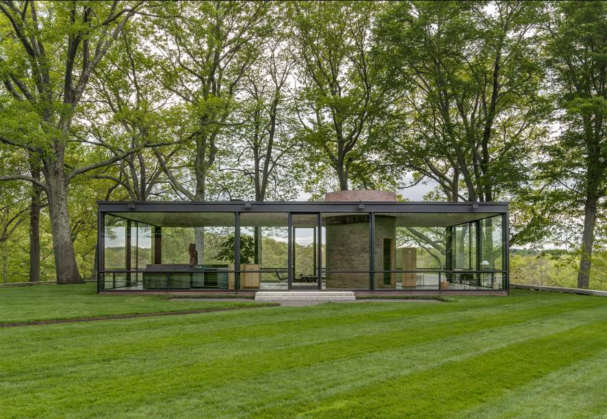 A casa de vidro de Philip Johnson