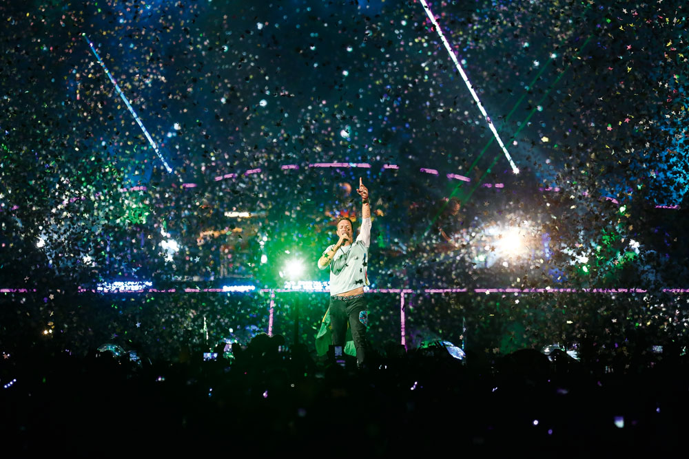 Coldplay e Bruno Mars (à dir.): shows no Allianz e no Morumbi