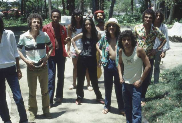 Integrantes do grupo Novos Baianos. Integrantes do grupo Novos Baianos.
