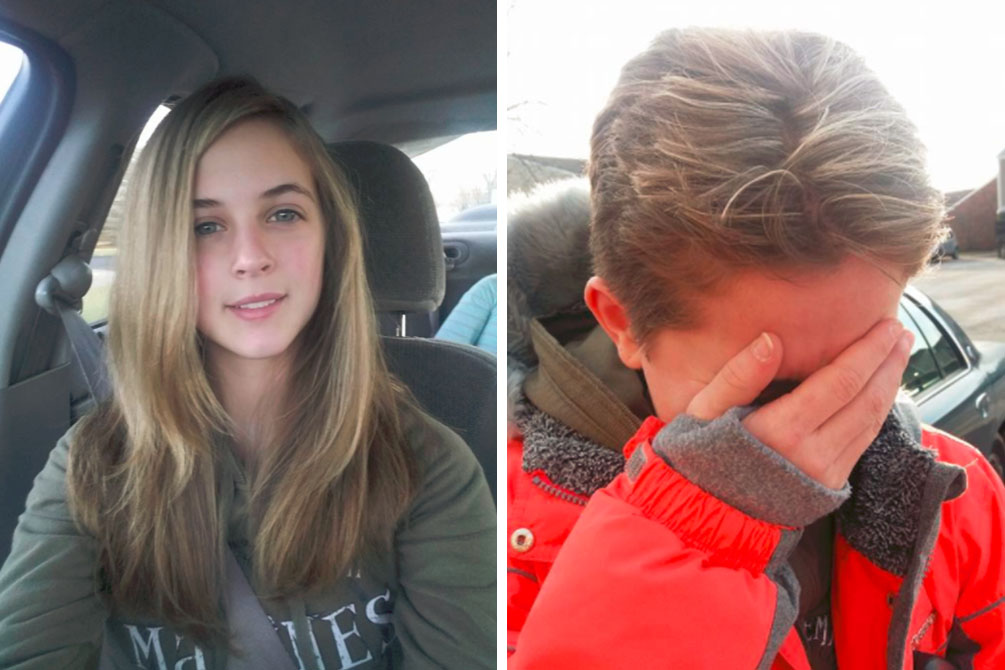 Pai corta cabelo de adolescente como punição após ida a salão