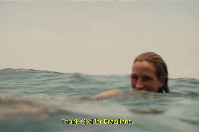 Frames de filmes em que aparecem menções ao Brasil