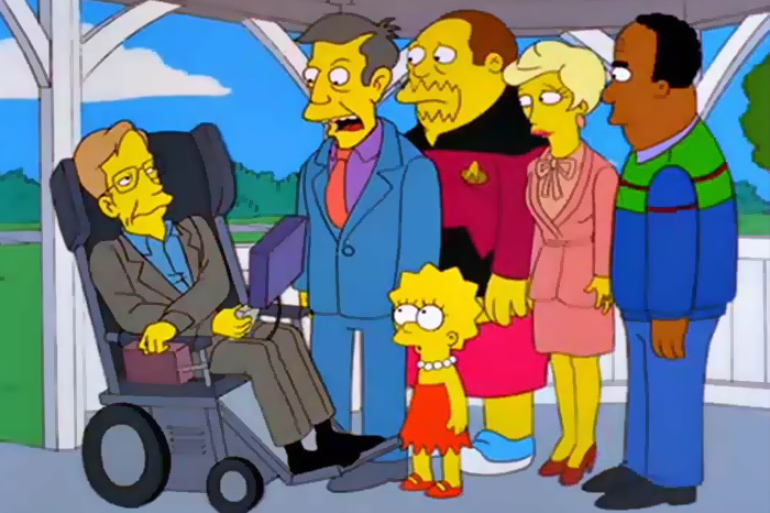 As participações de Stephen Hawking em séries e desenhos da TV