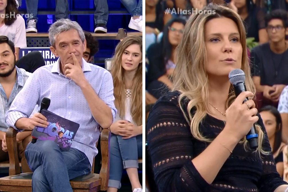 Mulher de Tiago Leifert revela que mentiu para Serginho Groisman