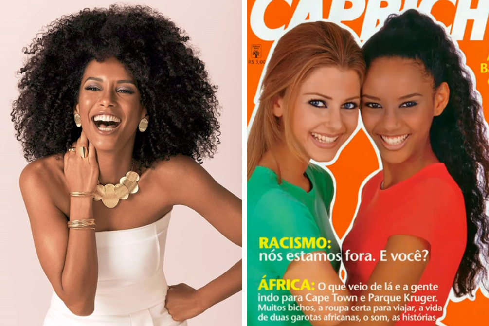 Tais Araújo dá o que falar ao atualizar capa da década de 90 da “Capricho”