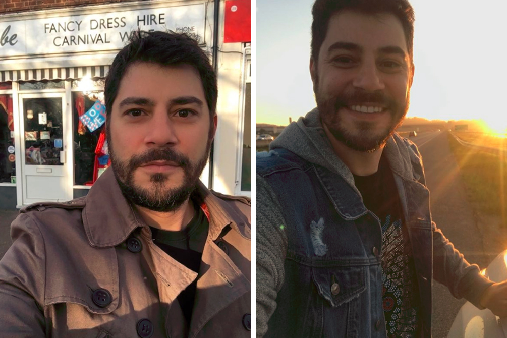 Evaristo Costa “manda recado” ao fazer selfie na TV Globo