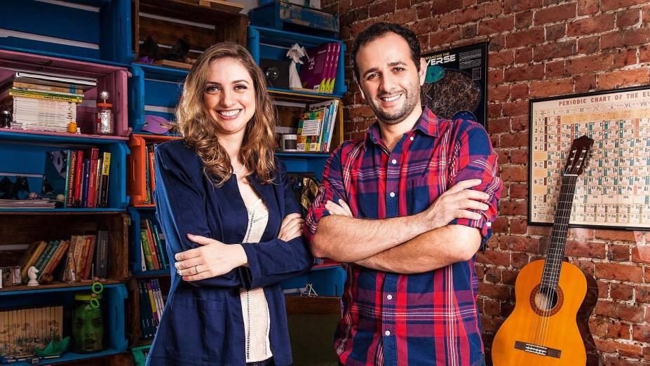 Iberê Thenório e Mariana Fulfaro criadores do canal Manual do Mundo