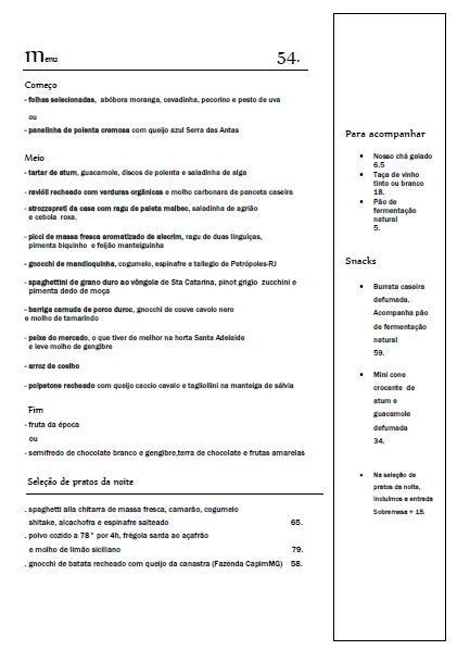 Menu Executivo Più