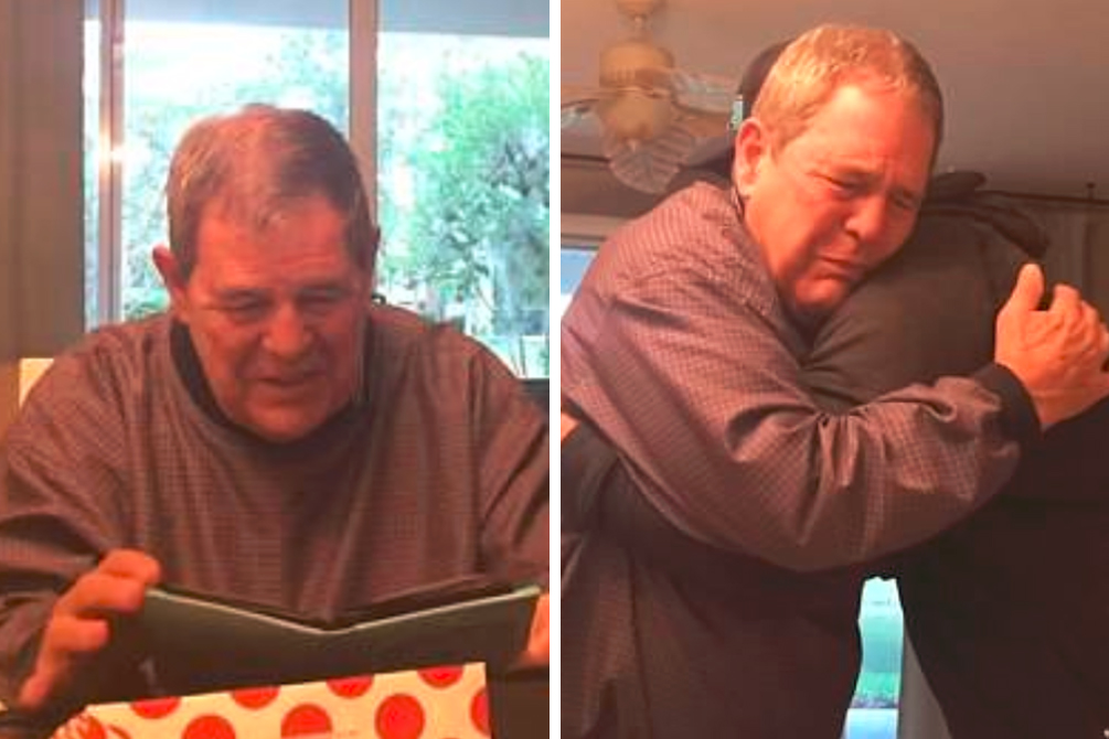 Noivo surpreende pai ao fazer pedido especial no casamento