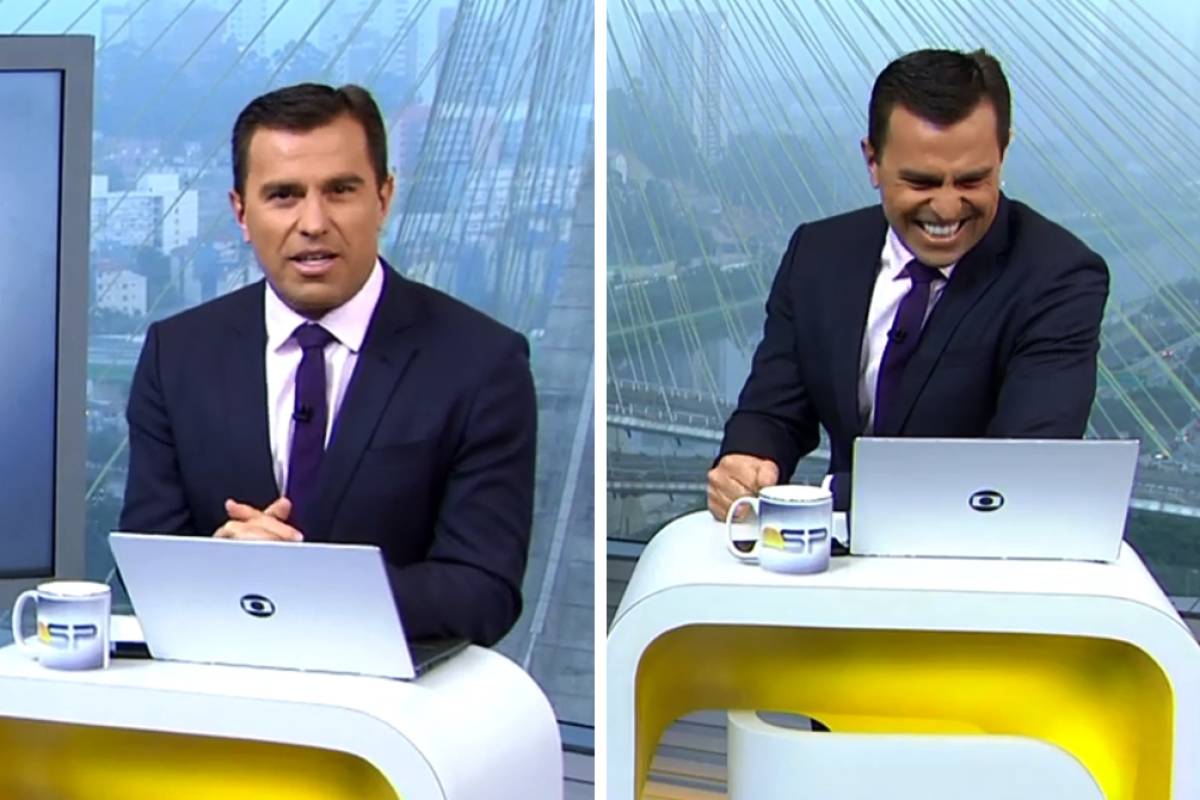 Rodrigo Bocardi vai às gargalhadas com notícia inusitada no “Bom Dia SP” |  VEJA SÃO PAULO