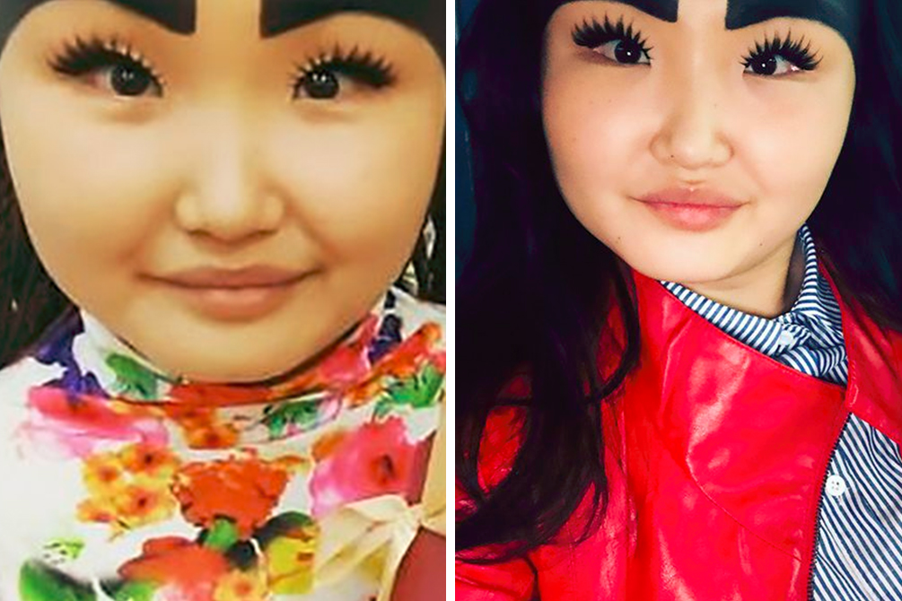 Jovem de 21 anos divide opiniões com design de sobrancelhas controverso