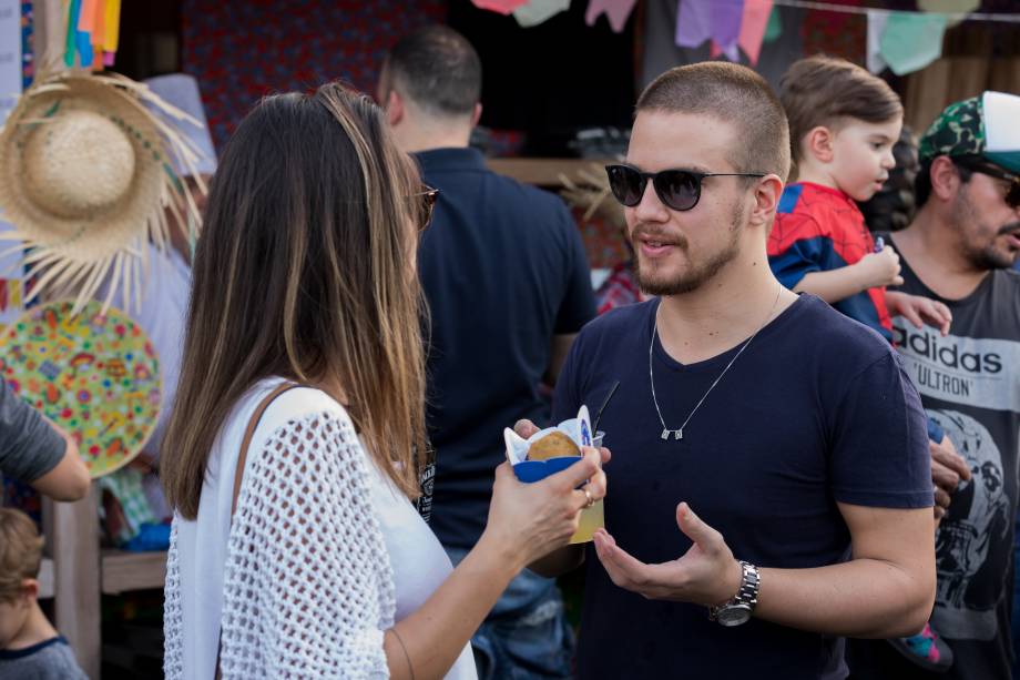 O ex-participante do MasterChef Vitor Bourguignon prestigiou o evento