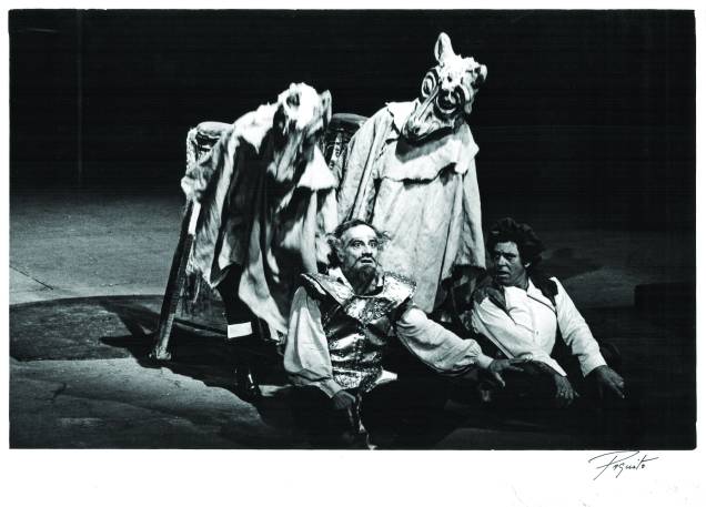 1972: Paulo Autran e Dante Ruy em "O Homem de La Mancha"
