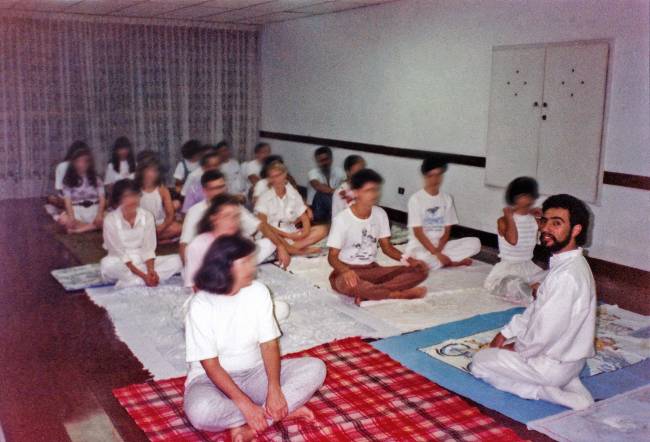prem baba em aula de meditação nos anos 80 prem baba em aula de meditação nos anos 80