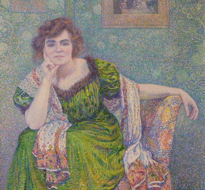 Retrato de Claire Demolder  (1902) de Théo Van Rysselberghe