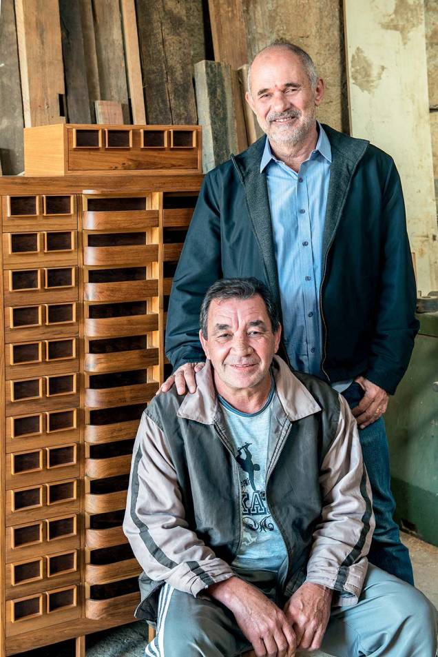 O arquiteto Porfírio Valladares e Zé Dias, seu assistente
