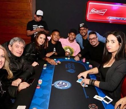 Neymar e pôquer Neymar e pôquer