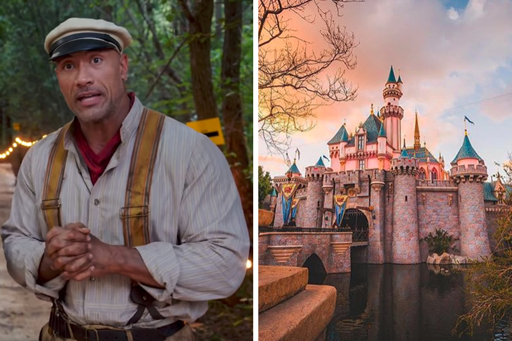 Dwayne Johnson mostra bastidores de filme inspirado em atração da Disney