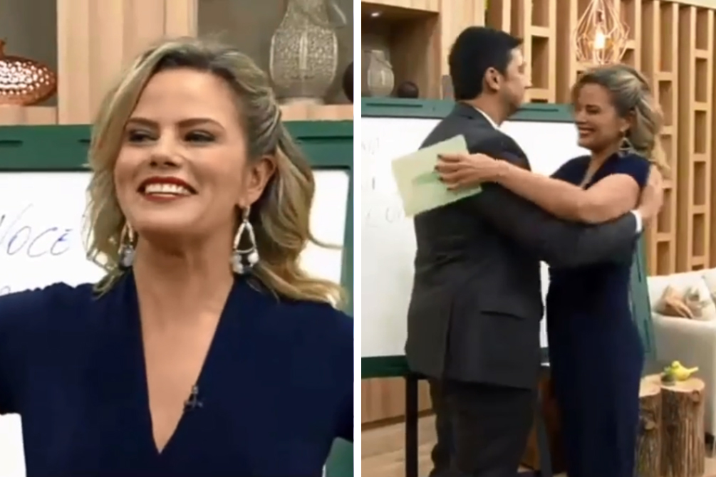 Maria Cândida é surpreendida com pedido de namoro ao vivo