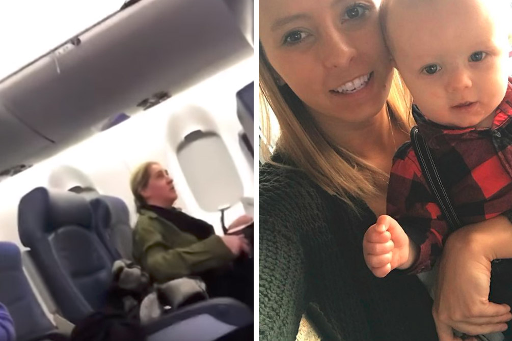 Mulher se recusa a sentar ao lado de bebê em avião e vídeo dá o que falar