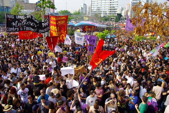 PROTESTO CONTRA BOLSONARO EM SÃO PAULO.