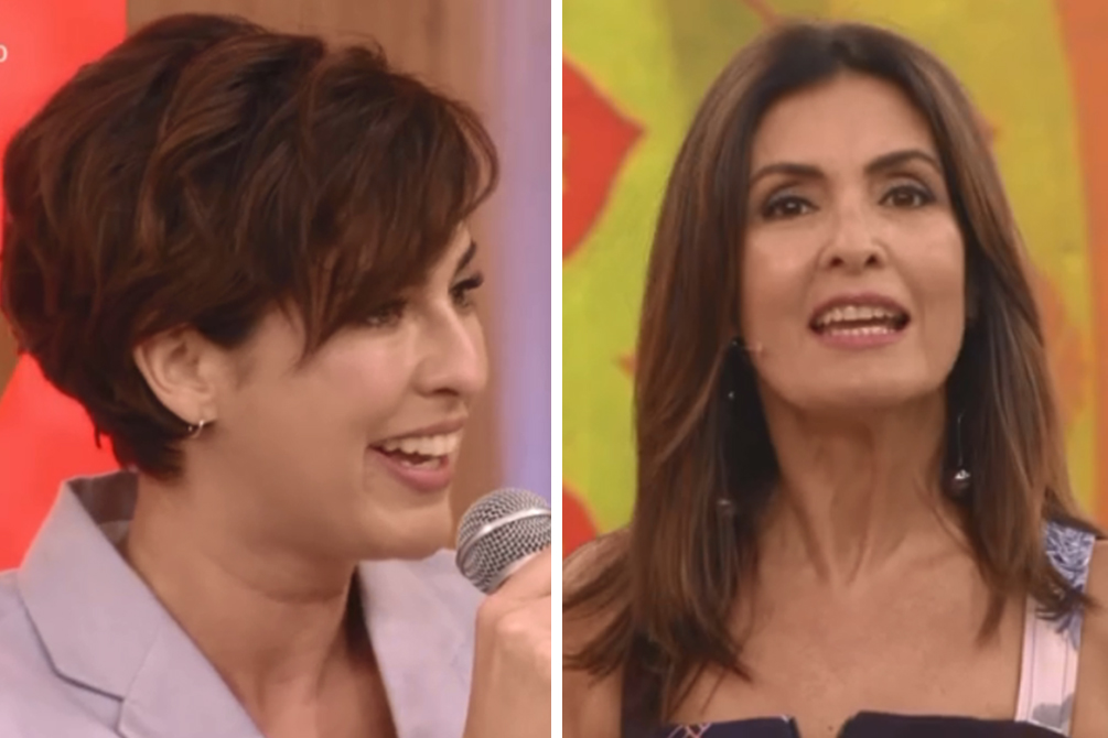 Look de Fernanda Paes Leme divide opiniões no Encontro com Fátima
