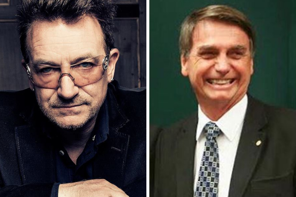 Bono ironiza Jair Bolsonaro em show do U2 na Irlanda do Norte